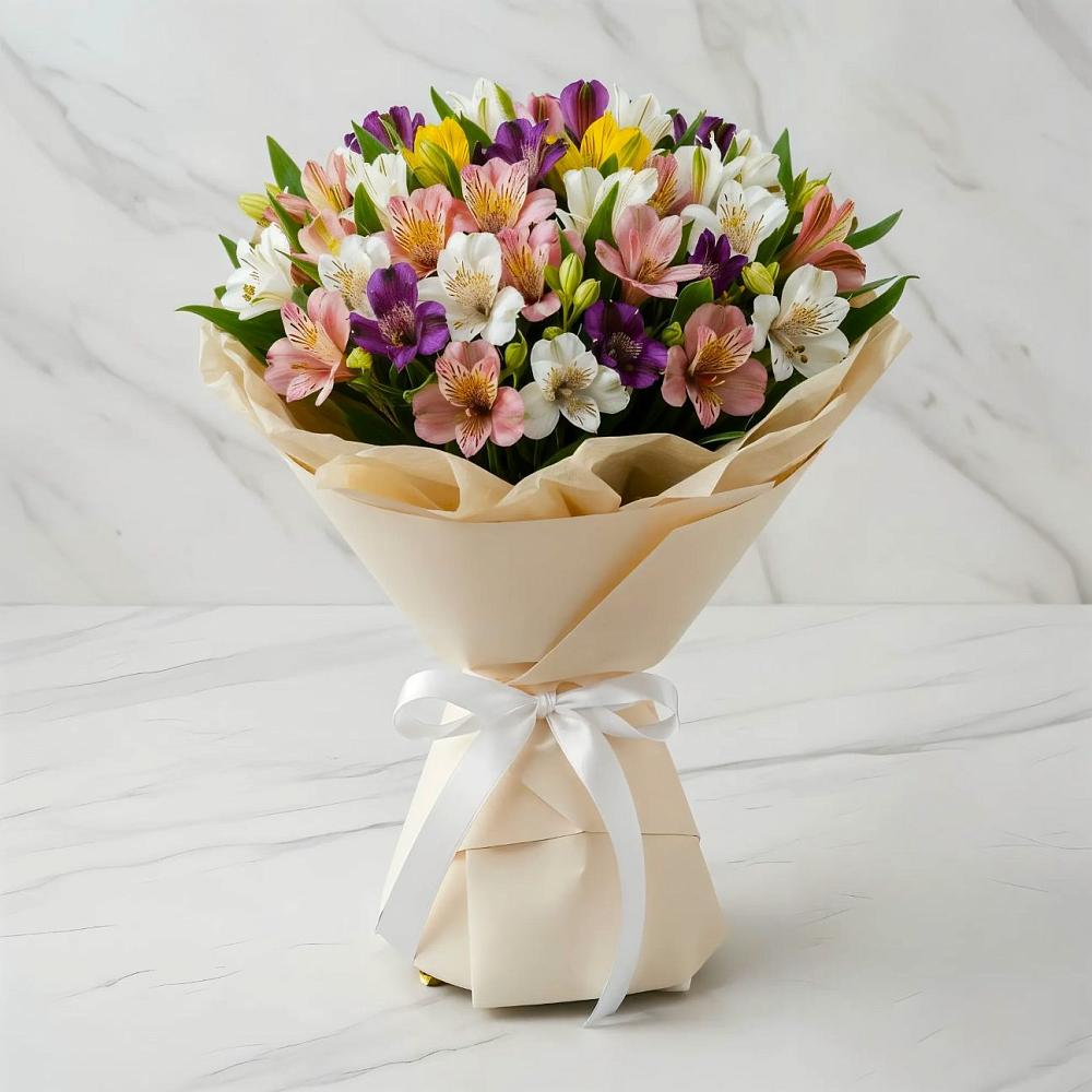 Букет цветов из: Альстромерии в Вязовое