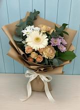 Букет цветов из:  Герберы и Хризантемы в Вязовое