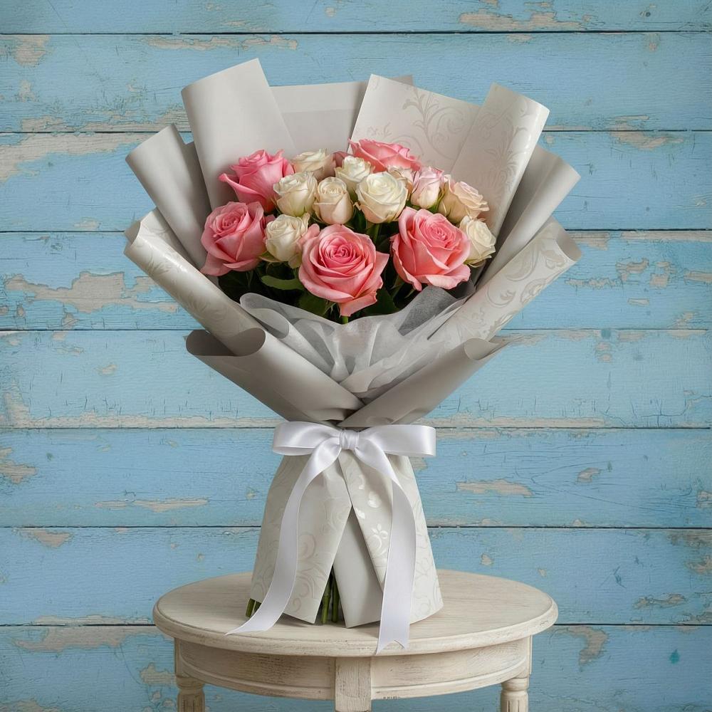 Букет цветов из: Розы в Вязовое