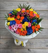 Букет цветов из:  Розы и Хризантемы в Вязовое