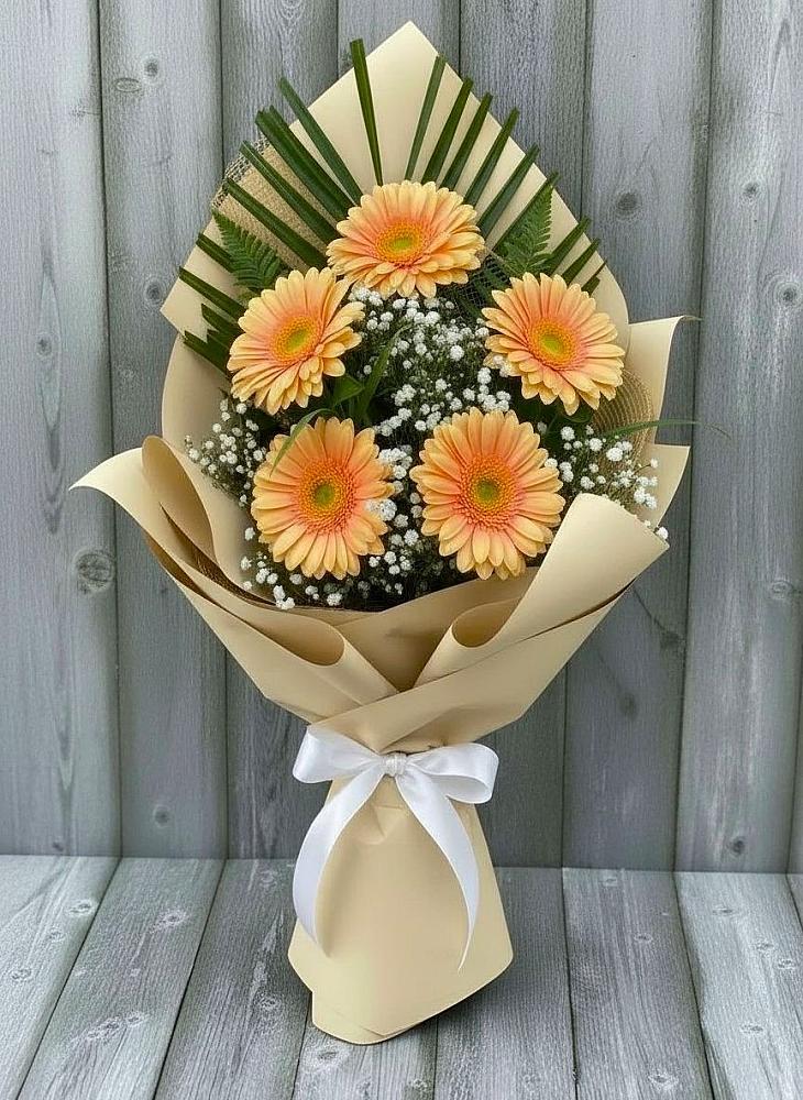 Букет цветов из: Герберы в Вязовое