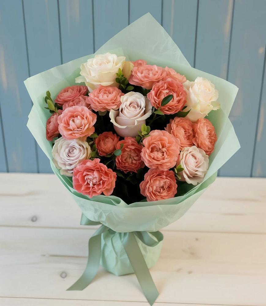 Букет цветов из: Розы в Вязовое