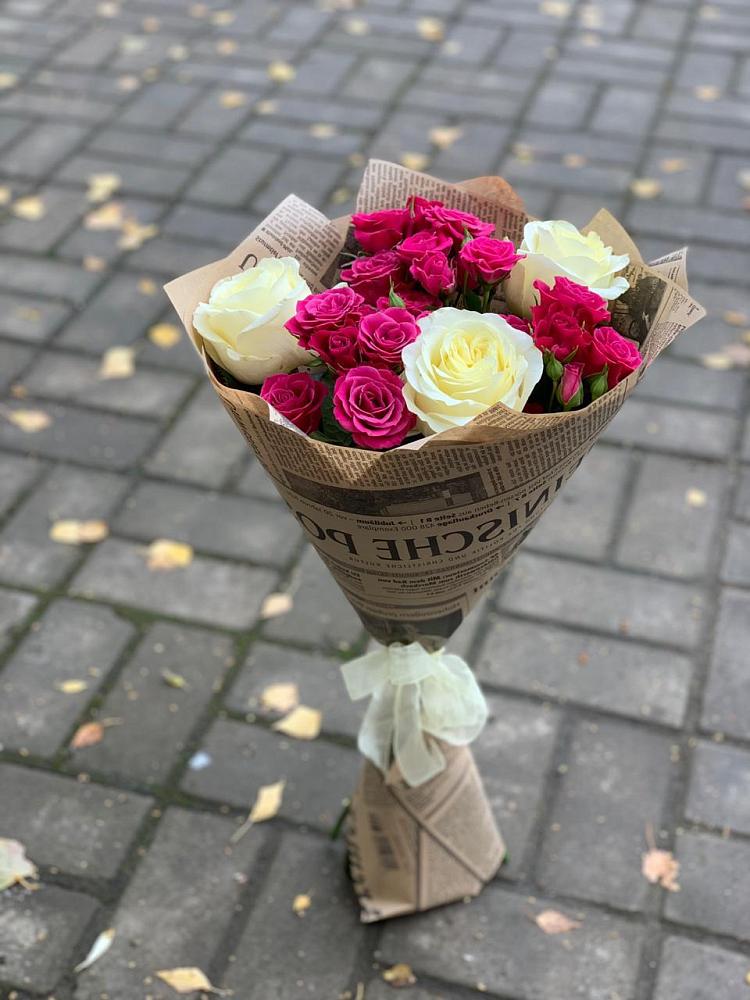 Букет цветов из: Розы в Вязовое