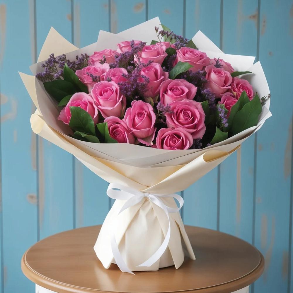 Букет цветов из: Розы в Вязовое